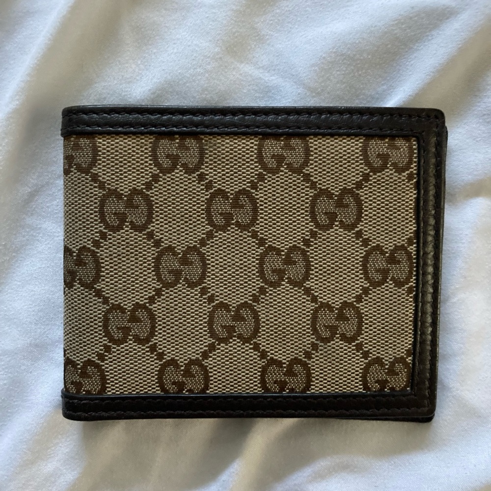 Gucci GG canvas bifold wallet